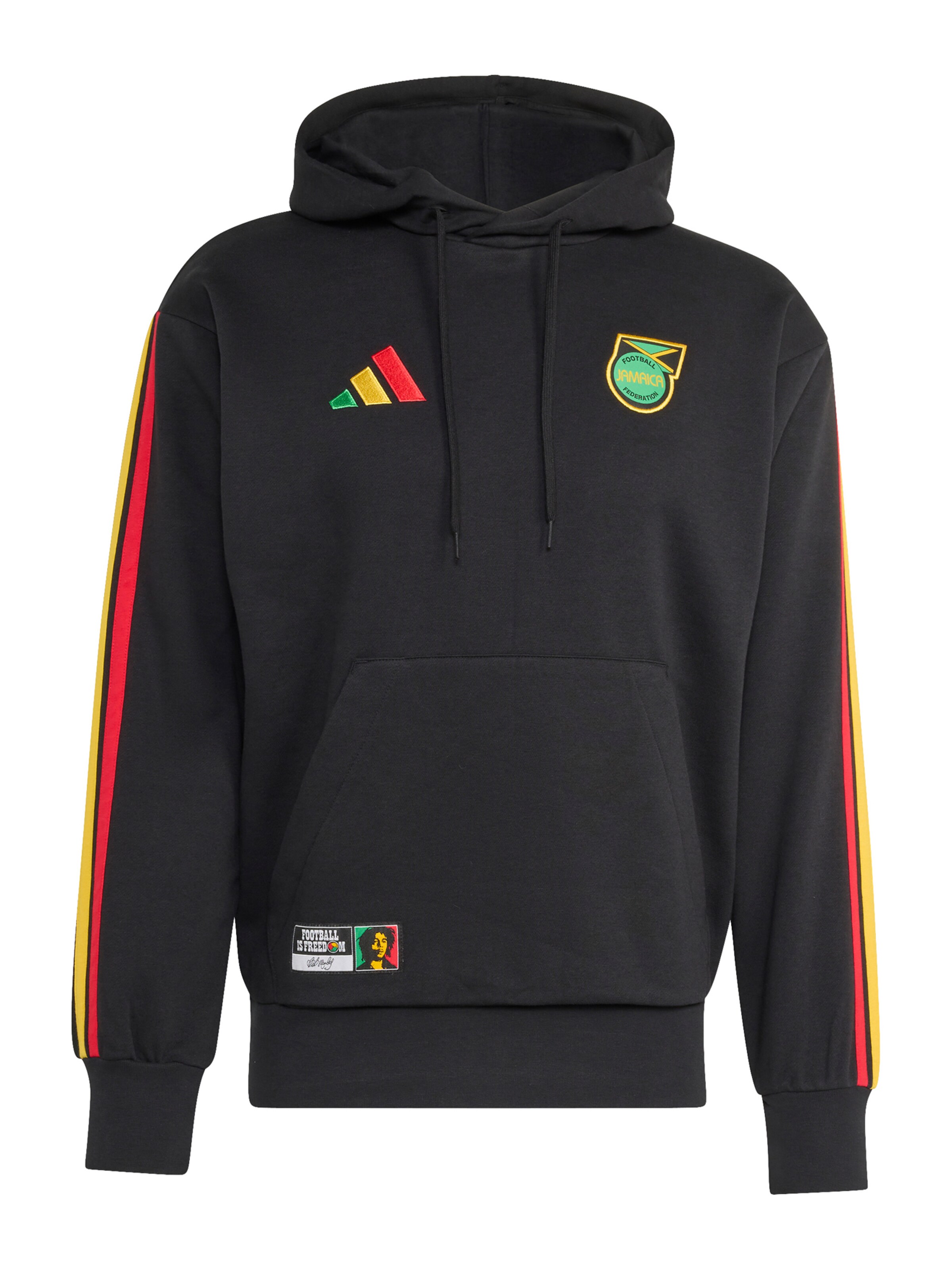 ADIDAS PERFORMANCE Sportsweatjacke 'JFF DNA' in gelb / grün / rot / schwarz, Produktansicht