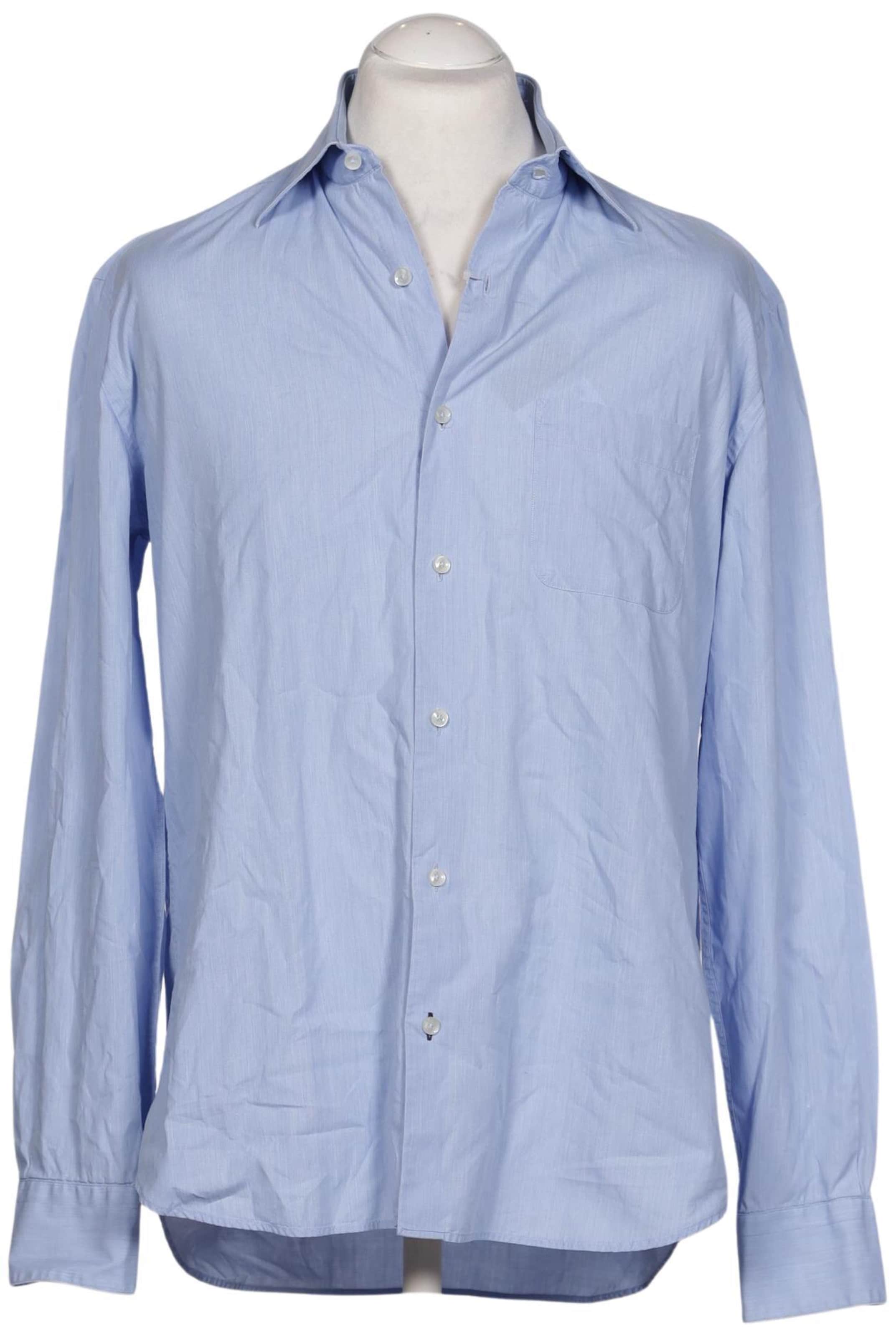 Tommy Hilfiger Tailored Button Up Shirt in L in Blue: front