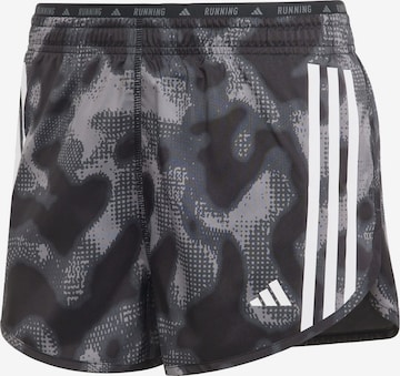 ADIDAS PERFORMANCE Slimfit Sportbroek 'Own the Run' in Grijs: voorkant