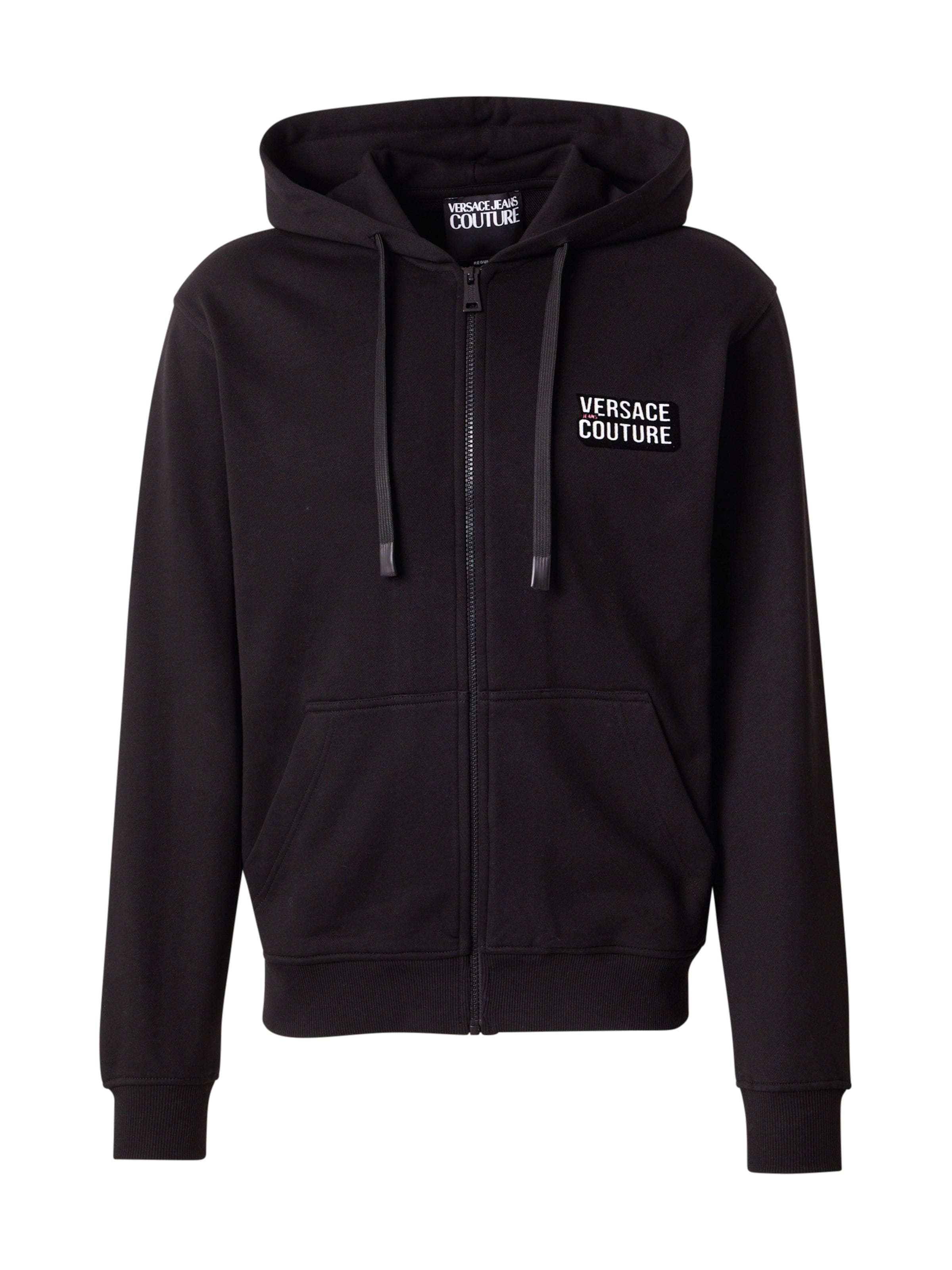 Versace Jeans Couture Кофта на молнии в Черный: спереди