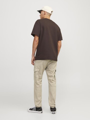 JACK & JONES Tapered Cargobukser 'Paul Flake' i grå