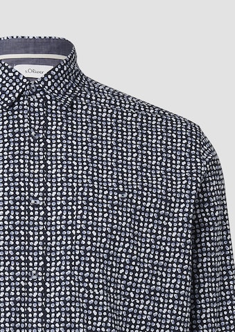 Coupe slim Chemise s.Oliver en bleu
