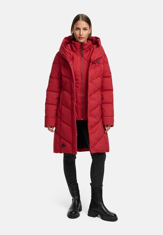 Manteau d’hiver 'Natalka' Ragwear en rouge