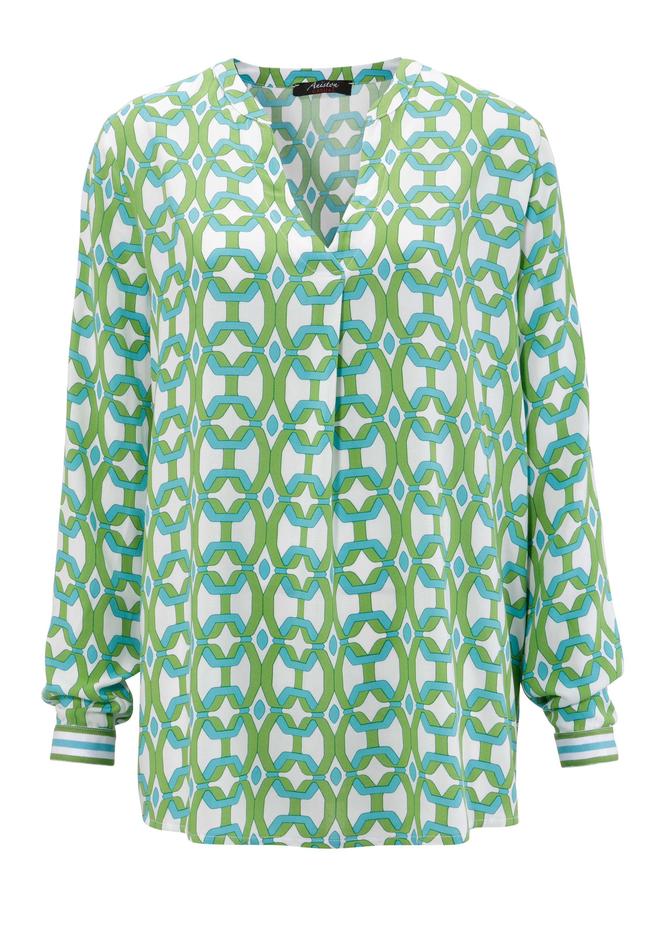 Aniston CASUAL Bluse in Grün: Vorderseite