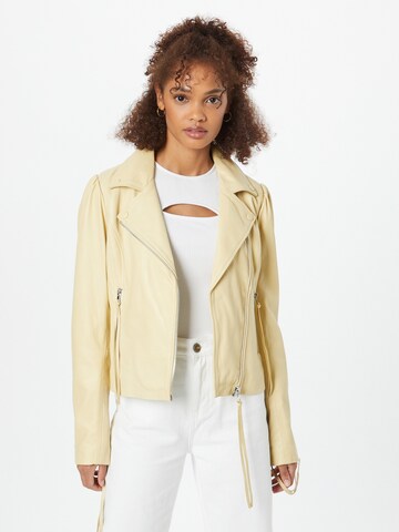 Ibana Between-Season Jacket 'Brenna' in Yellow: front