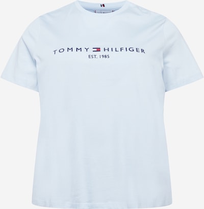 Tricou Tommy Hilfiger Curve pe albastru deschis / albastru închis / roșu / alb, Vizualizare produs