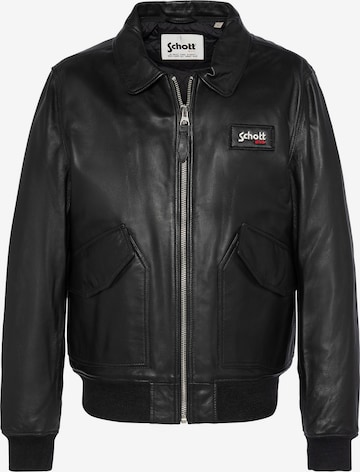Schott NYC Winterjacke in Schwarz: Vorderseite