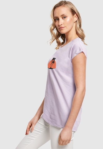 T-shirt 'Summer - Beach' Merchcode en violet
