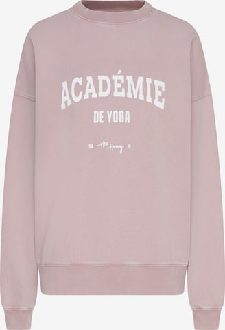 Sweat-shirt 'Academie' Hey Honey en rose : devant