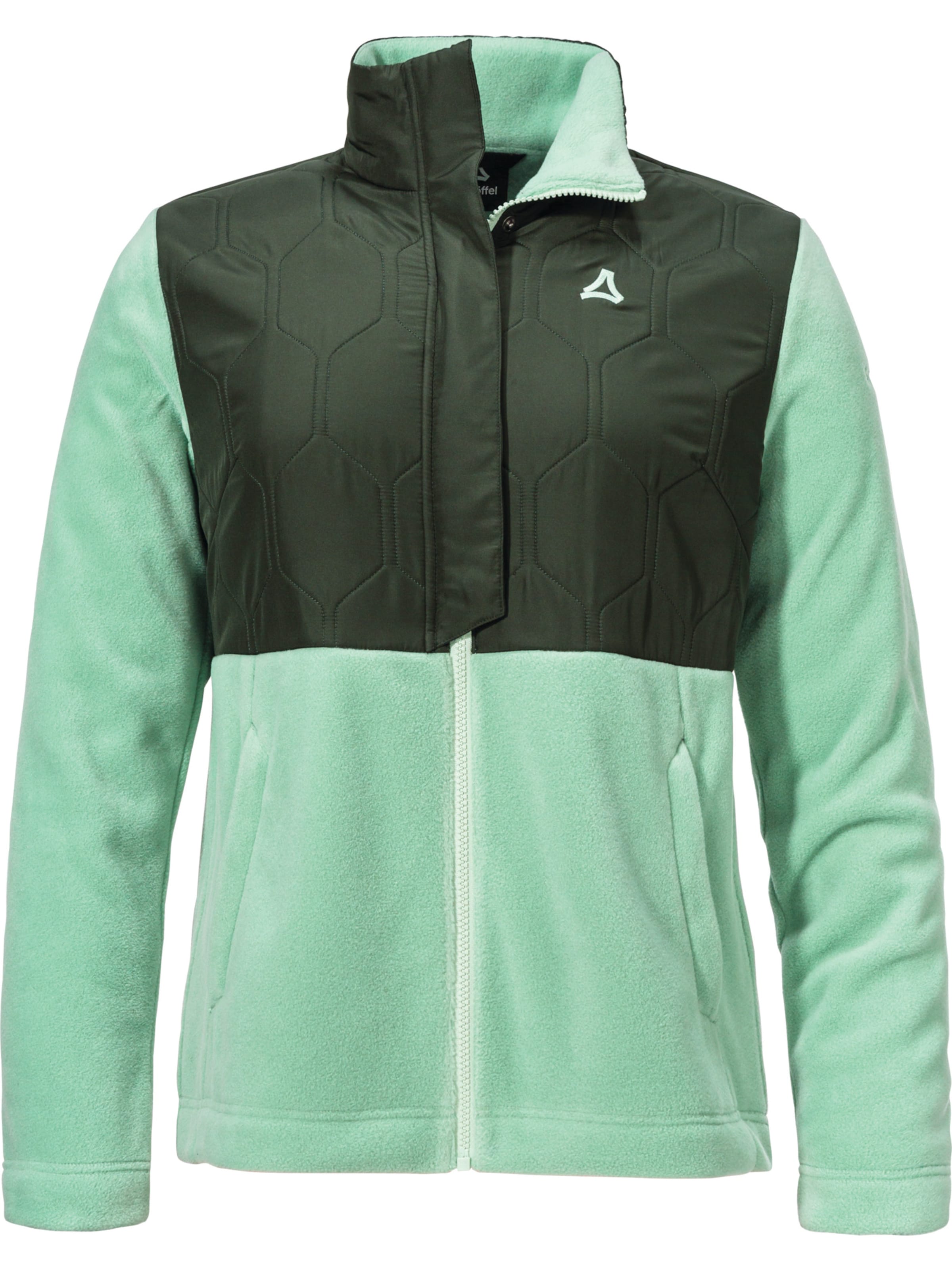 Veste en polaire fonctionnelle 'Gregale' Schöffel en vert : devant
