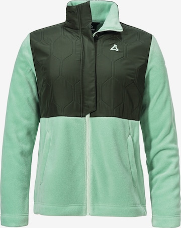 Veste en polaire fonctionnelle 'Gregale' Schöffel en vert : devant