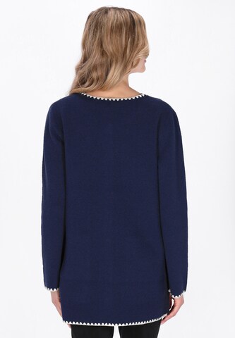 usha BLACK LABEL - Casaco de malha em azul