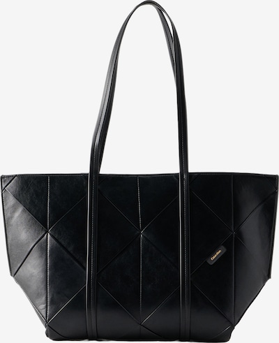 One Size dydžio Pirkinių krepšys 'Woven Emblem Tote' iš Calvin Klein, spalva – juoda, Prekių apžvalga