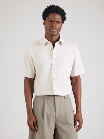 Fit confort Chemise 'Luxor' OLYMP en beige : devant