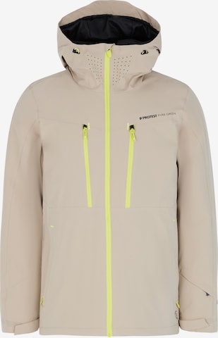 PROTEST Sportjacke 'PRTTIMOTHY' in Braun: Vorderseite