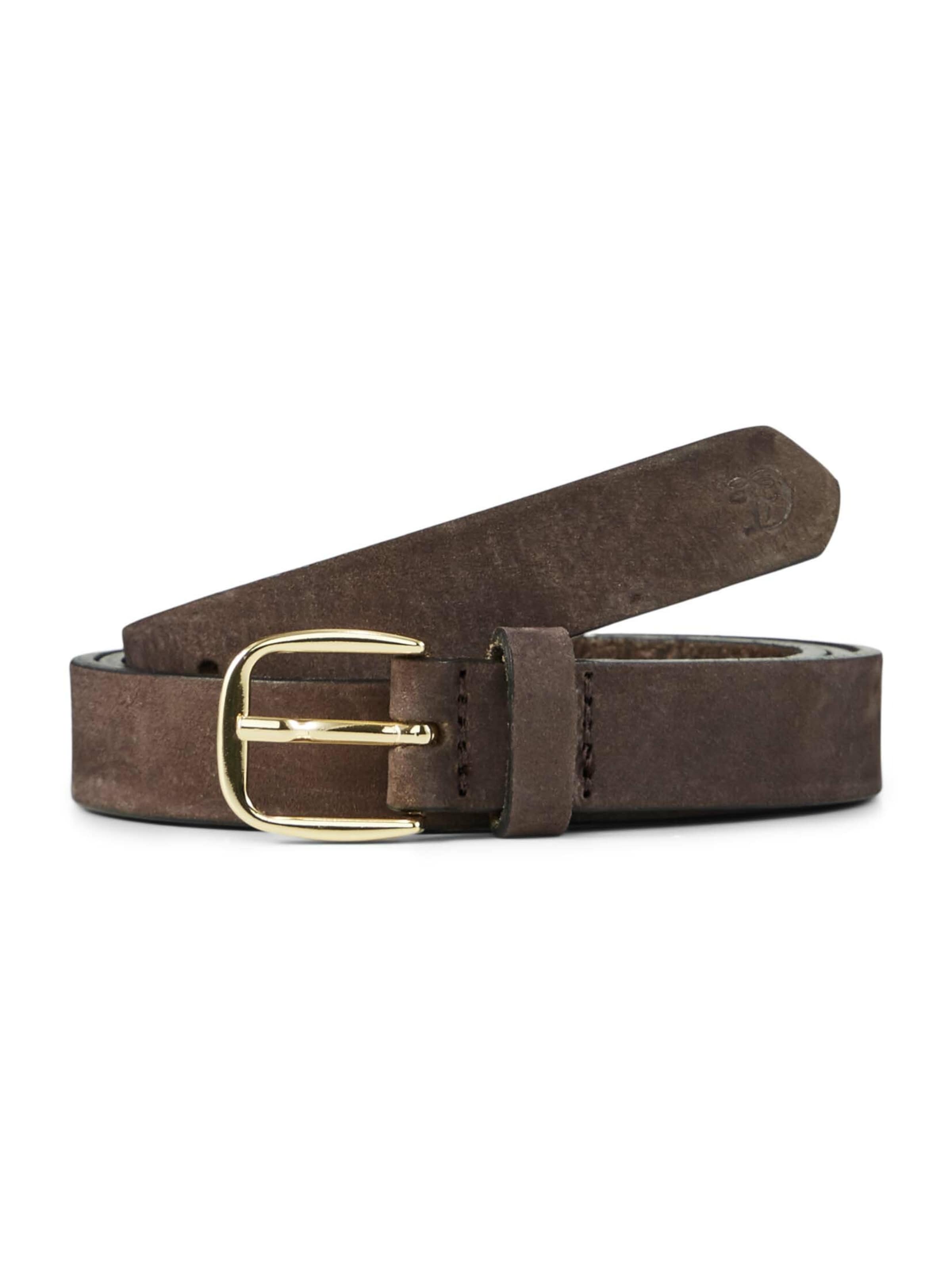 TOM TAILOR Belt 'Megan' in Brown: front