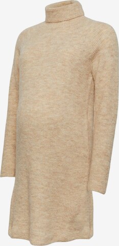 Pieces Maternity Knitted dress 'ELLEN' in Beige: front