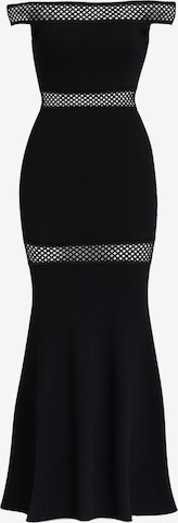 Robe de soirée GODDIVA en noir : devant