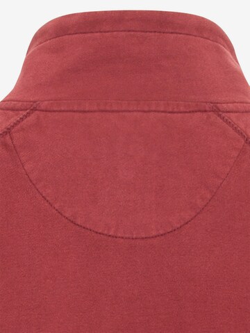 CAMEL ACTIVE Sweatshirt mit Stehkragen aus reiner Baumwolle in Rot
