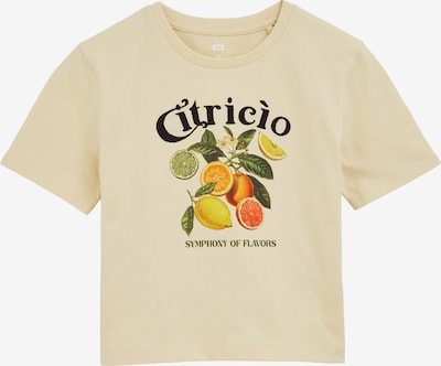 WE Fashion T-Krekls, krāsa - dzeltens / gaiši dzeltens / zaļš / oranžs, Preces skats