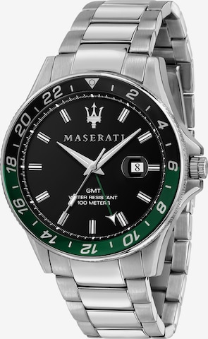 Maserati Uhr in Silber: predná strana