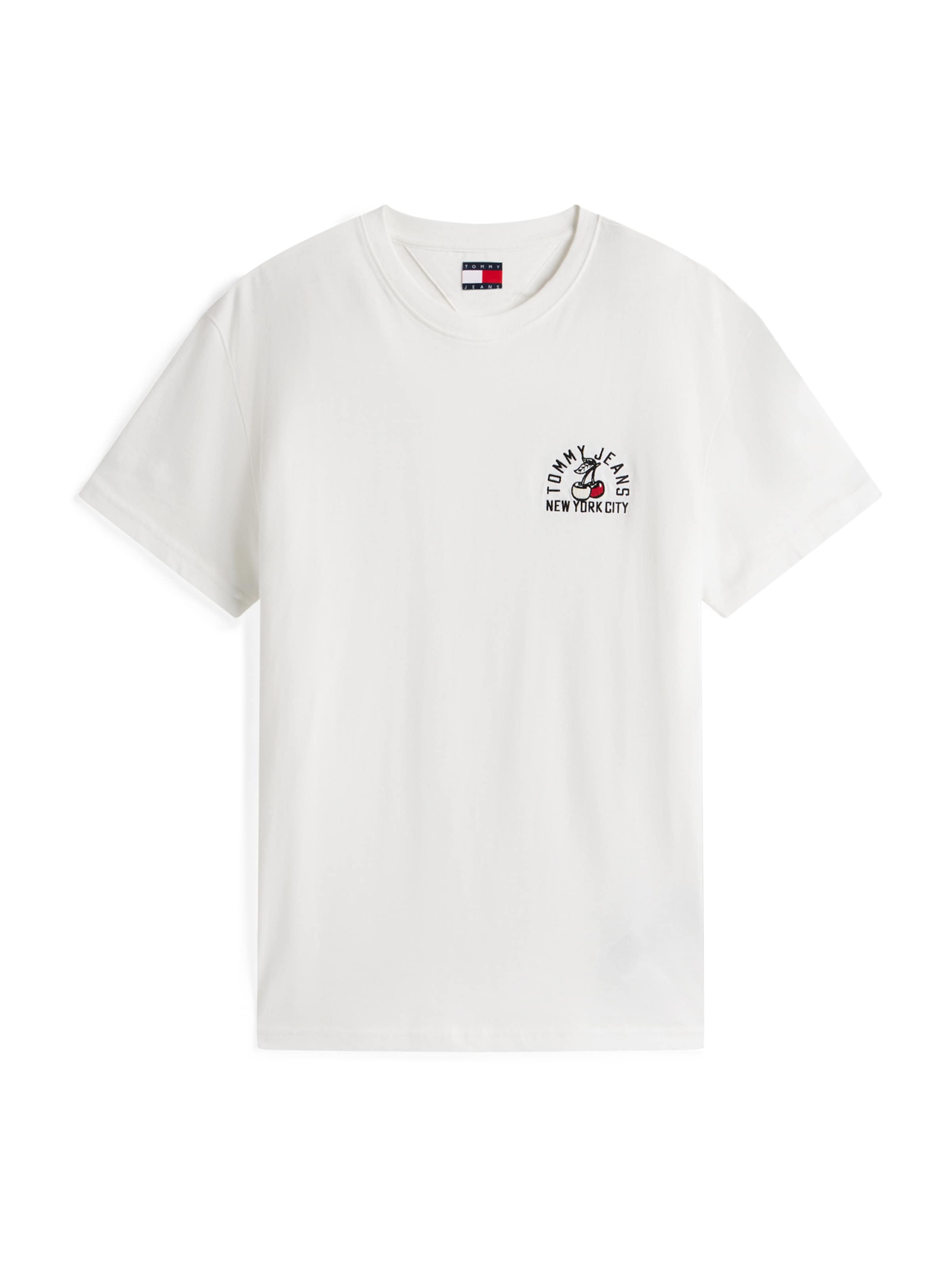 Tommy Jeans Тениска в огнено червено / черно / бяло, Преглед на продукта