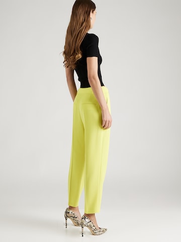 BOSS Regular Pleat-Front Pants 'Tapiah' in Yellow