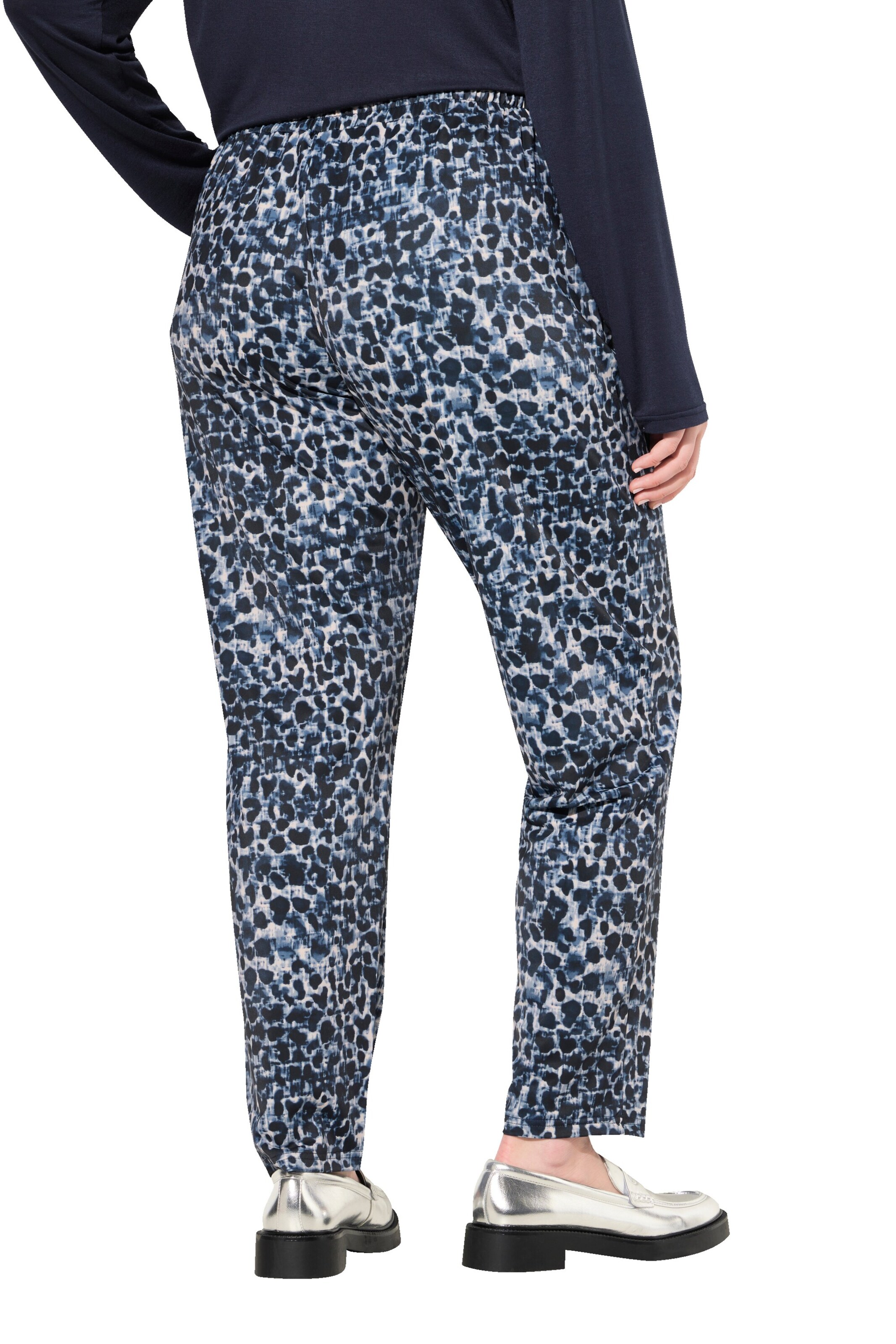 Ulla Popken Tapered Bukser i blå