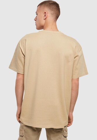 Merchcode T-Shirt 'Stay Safe' in Beige