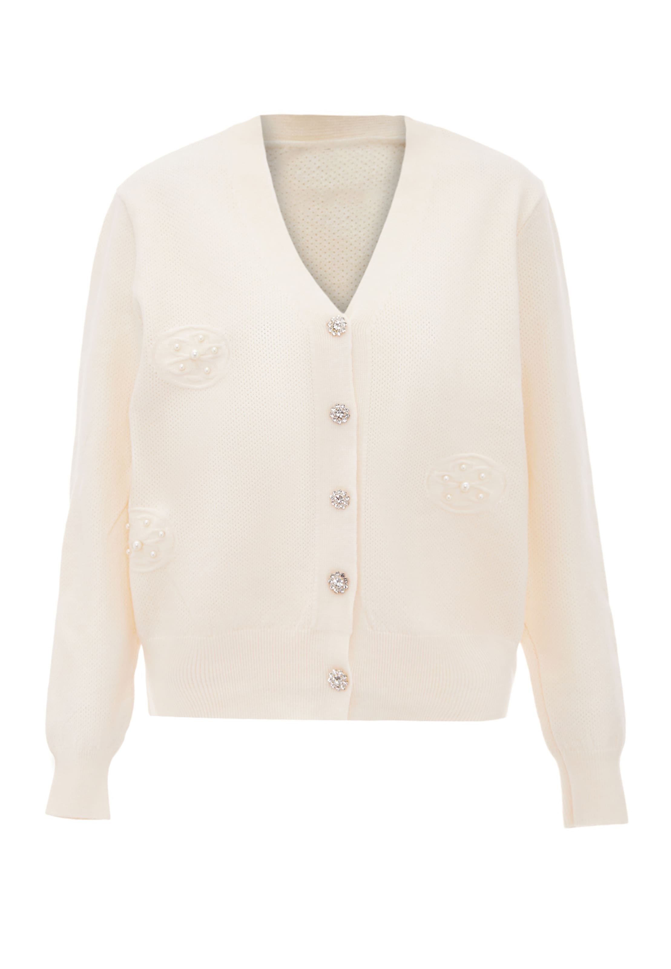 nascita - Casaco de malha em branco: frente