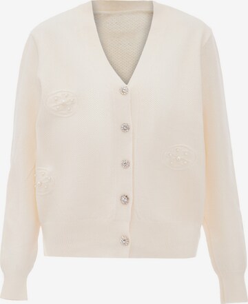 nascita Knit Cardigan in White: front