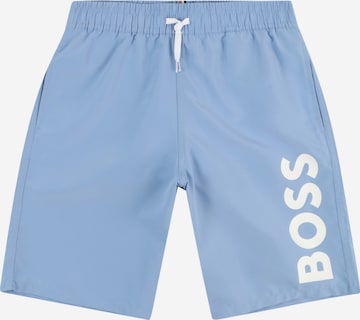 BOSS Kidswear Badshorts i blå: framsida