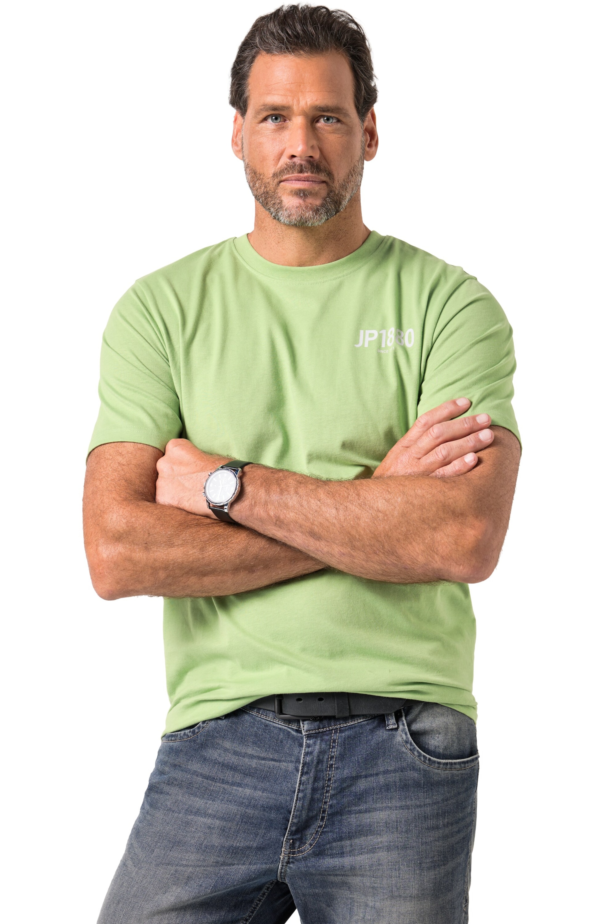 JP1880 Shirt in Grau: Vorderseite