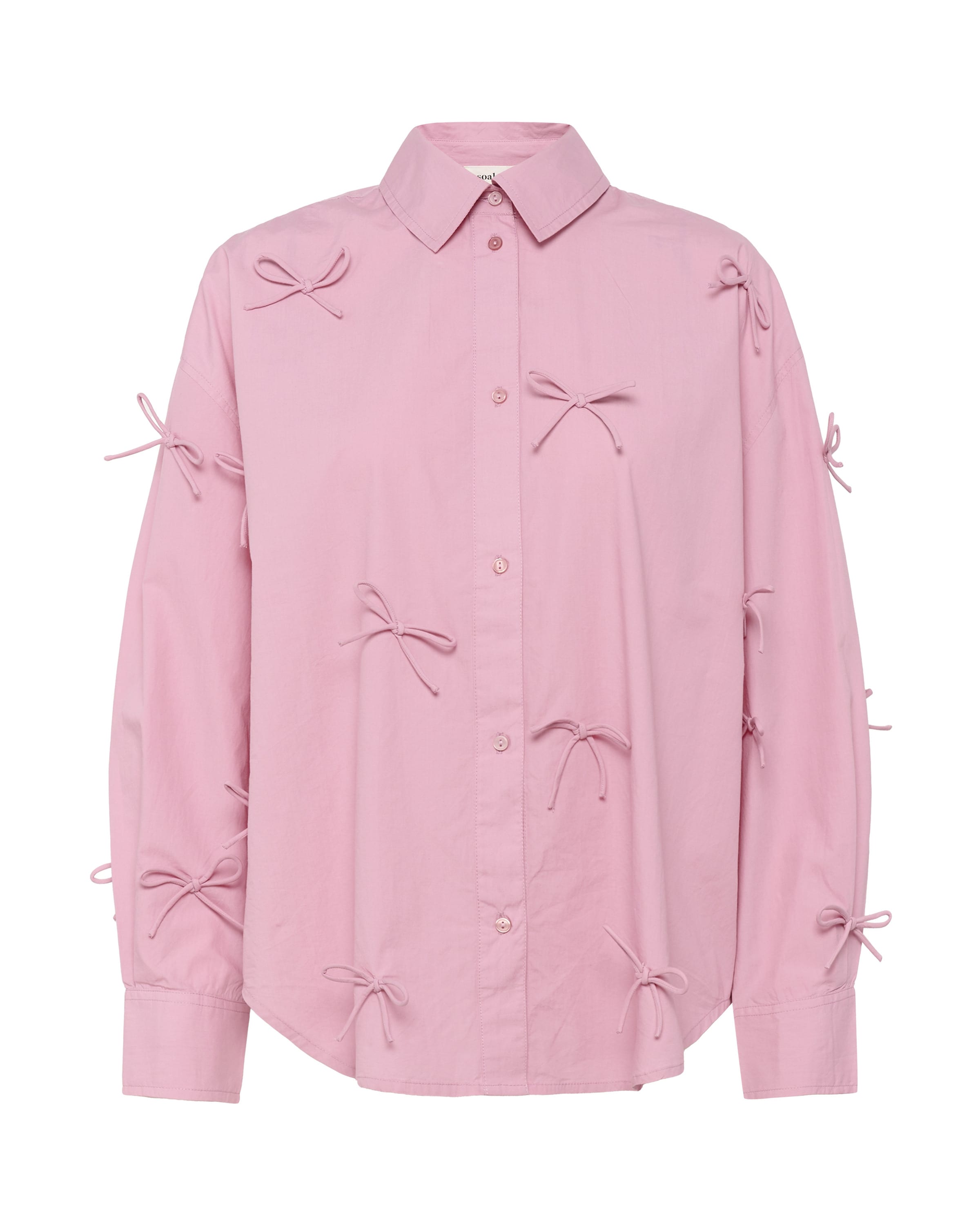SOAKED IN LUXURY Blouse 'Joa' in Roze: voorkant