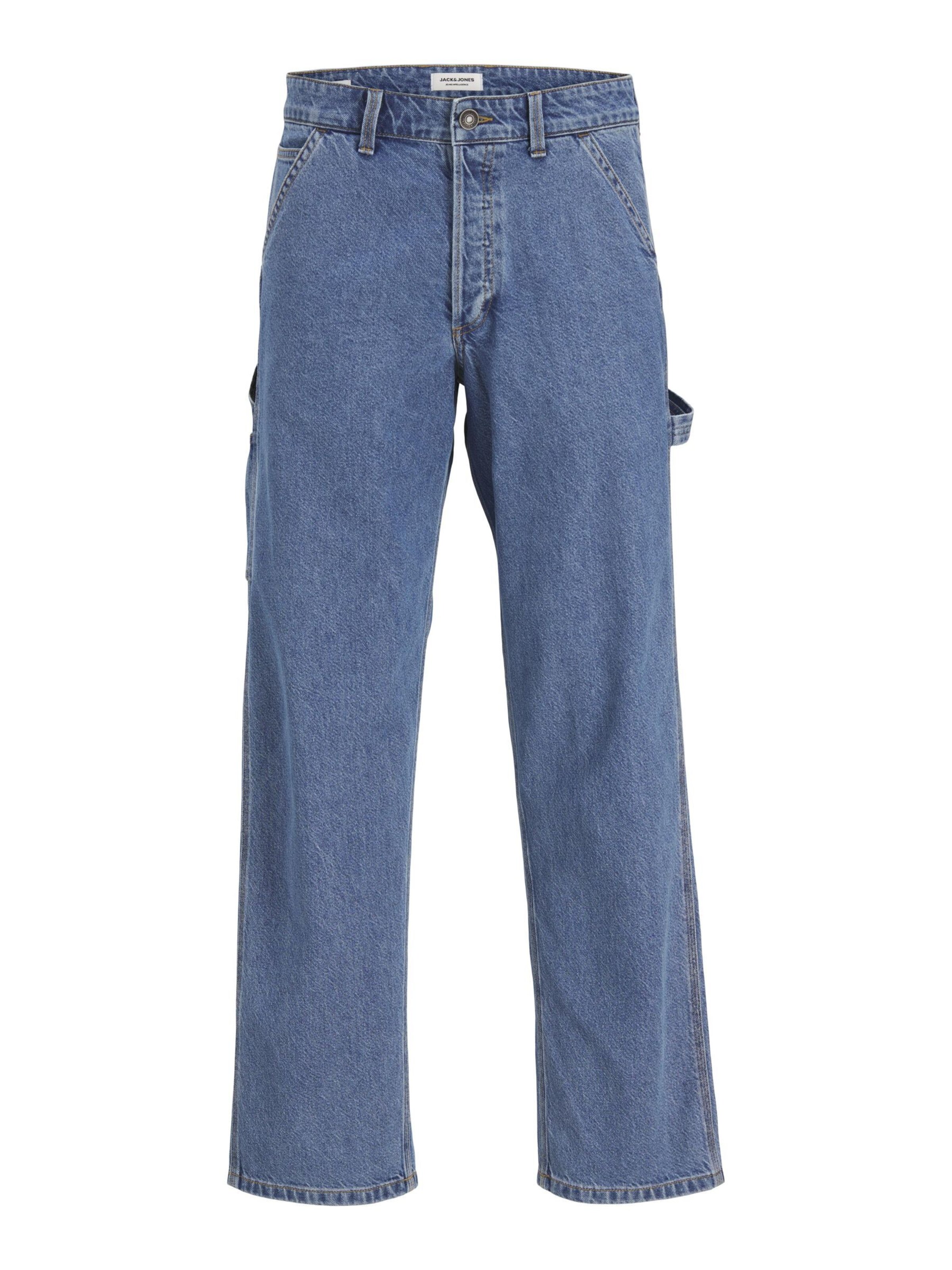 JACK & JONES Loosefit Jeans 'JJIEddie' in Blauw: voorkant