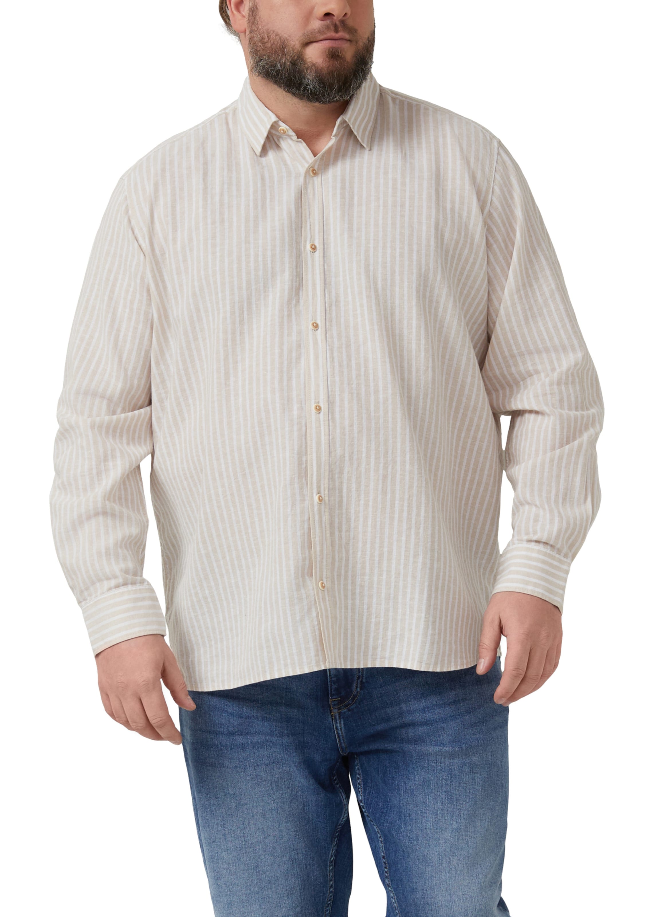 s.Oliver Regular Fit Hemd in Beige