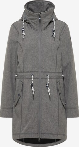 Manteau fonctionnel Schmuddelwedda en gris : devant