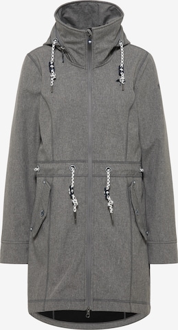 Manteau fonctionnel Schmuddelwedda en gris : devant