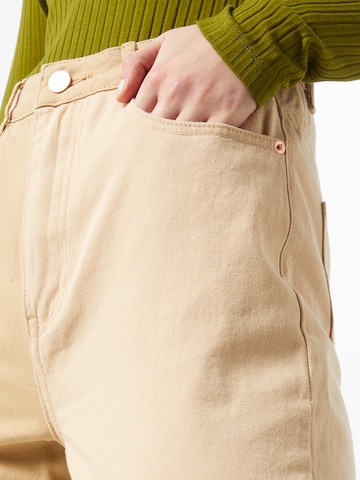 Missguided Tapered Trousers in Beige