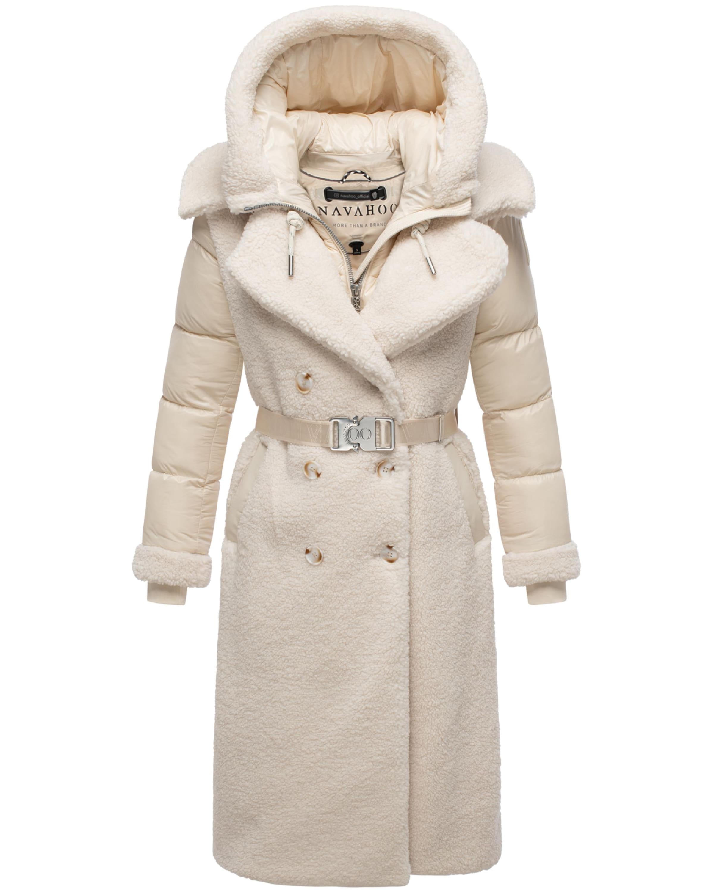 NAVAHOO Vinterkappa 'Kuscheltraum 14' i vit