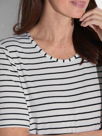 Goldner Shirt in Weiß