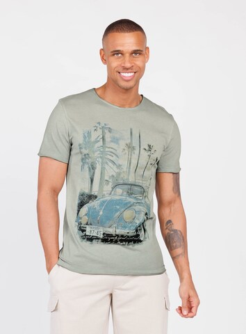 Key Largo Shirt 'PALM BEACH' in Groen: voorkant