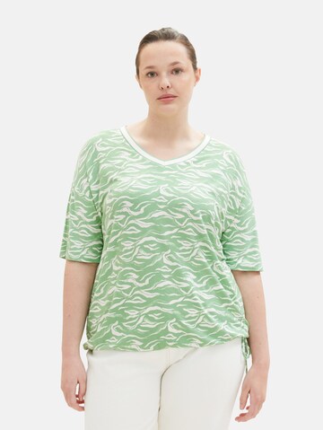 Tom Tailor Women + Shirt in Green: front