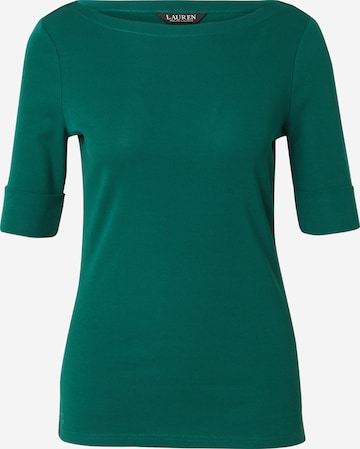 Lauren Ralph Lauren Μπλουζάκι 'JUDY' σε πράσινο: μπροστά