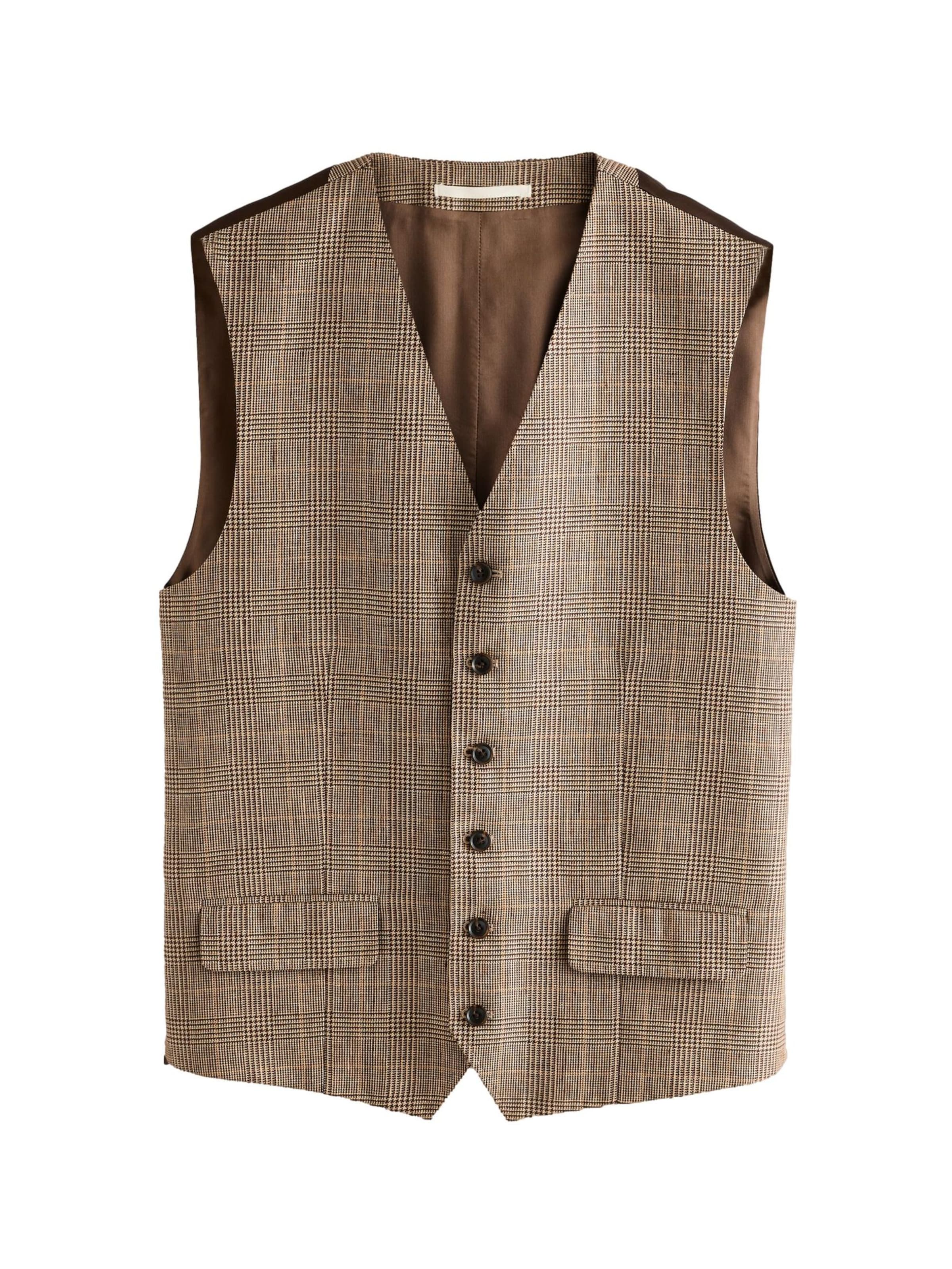 Next Anzugweste in Beige: Vorderseite