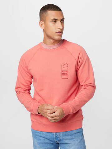Brava Fabrics Sweatshirt 'Do Not Disturn' in Roze: voorkant