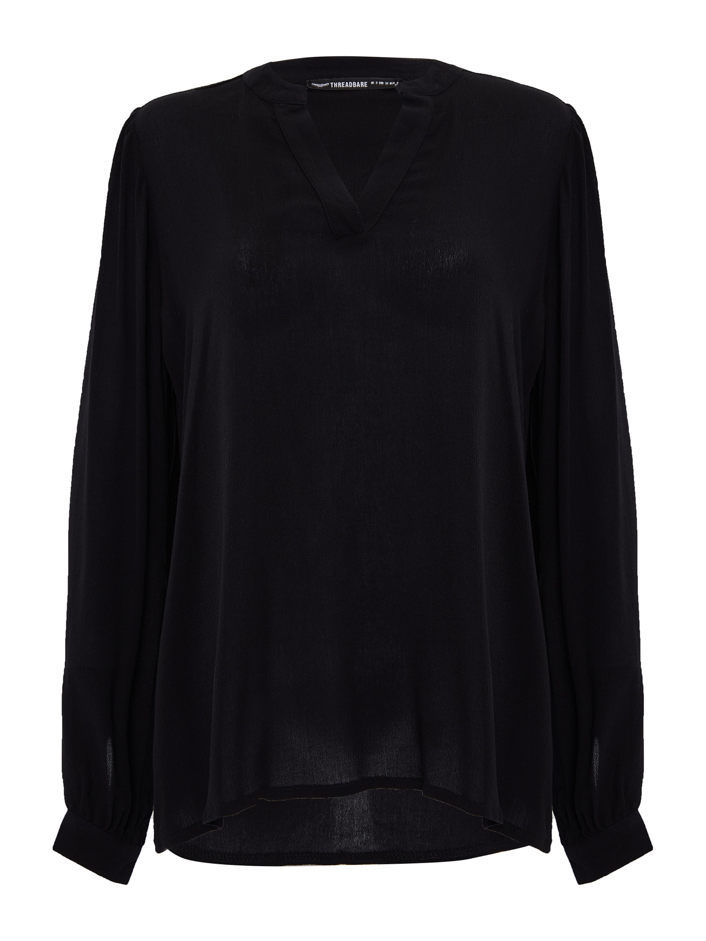 Threadbare Bluse 'Cathery' in Schwarz: Vorderseite