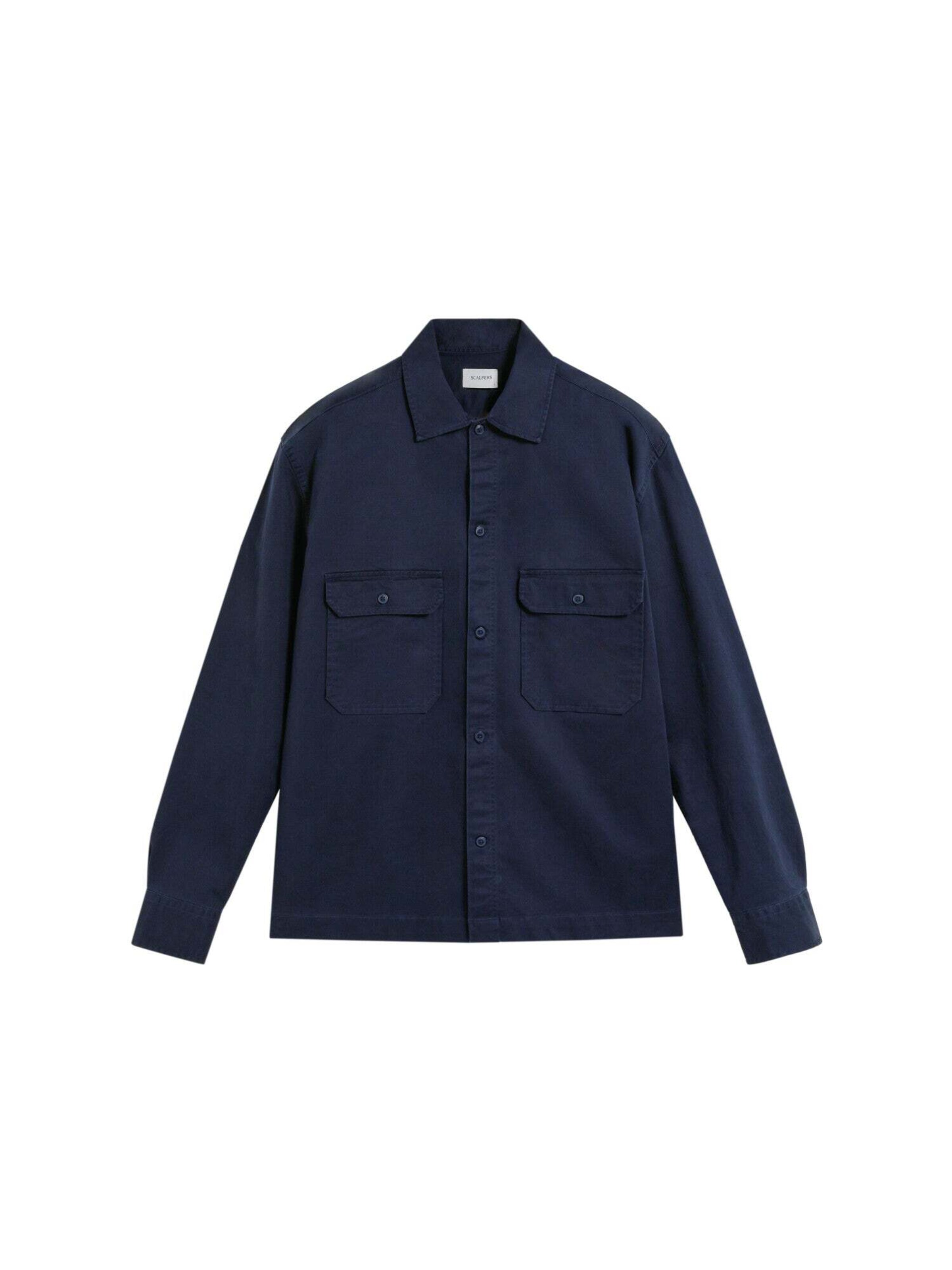 Scalpers Regular Fit Hemd in Blau: Vorderseite