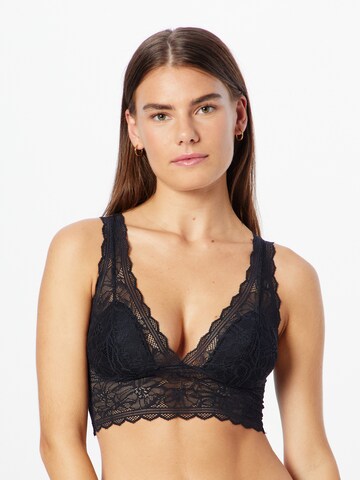 Chantelle Triangle Bra in Black: front