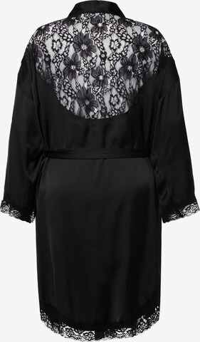 Ulla Popken Short Bathrobe in Black